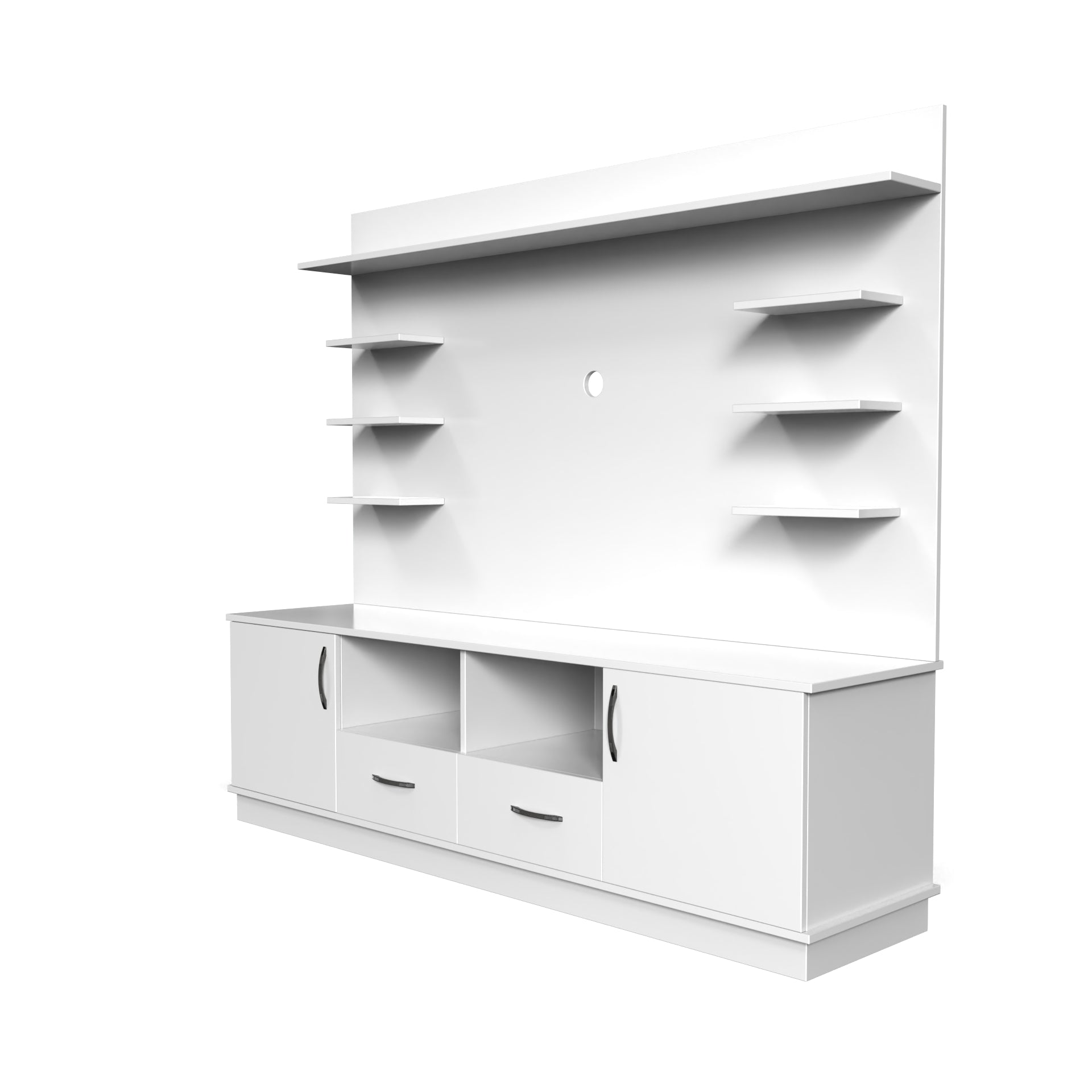 Brilliance TV Unit - Frosty White - Neehv Home