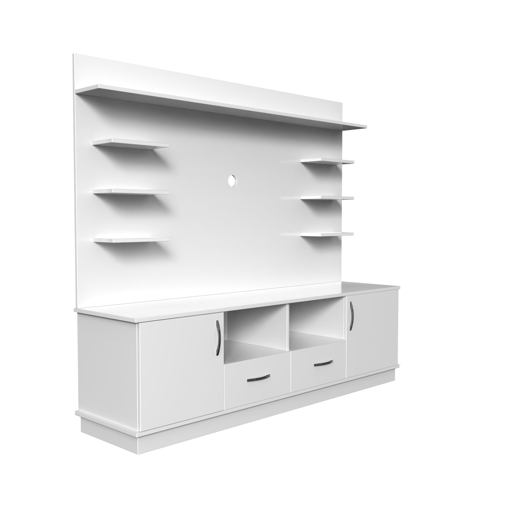 Brilliance TV Unit - Frosty White - Neehv Home