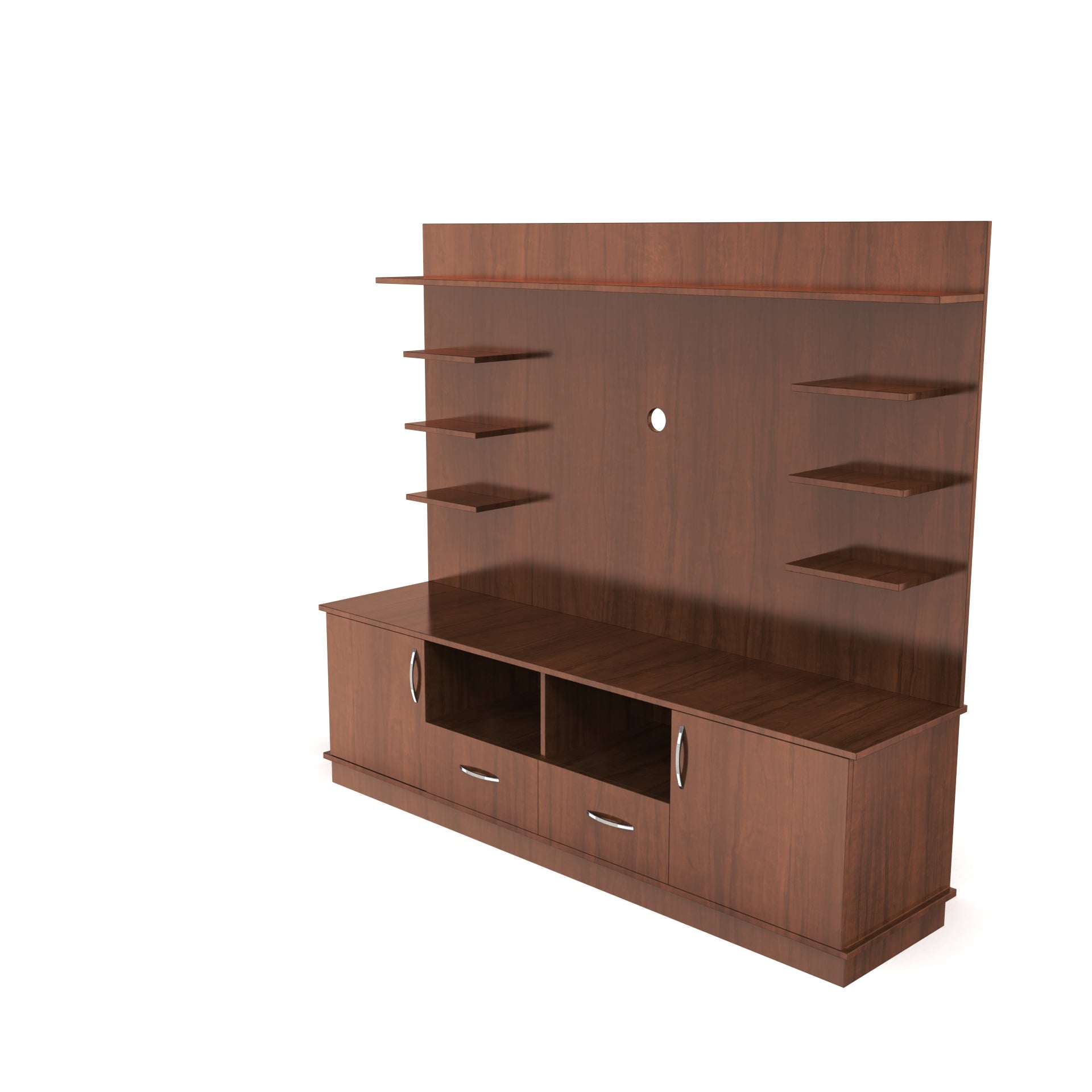 Brilliance TV Unit - Brazilian Walnut - Neehv Home