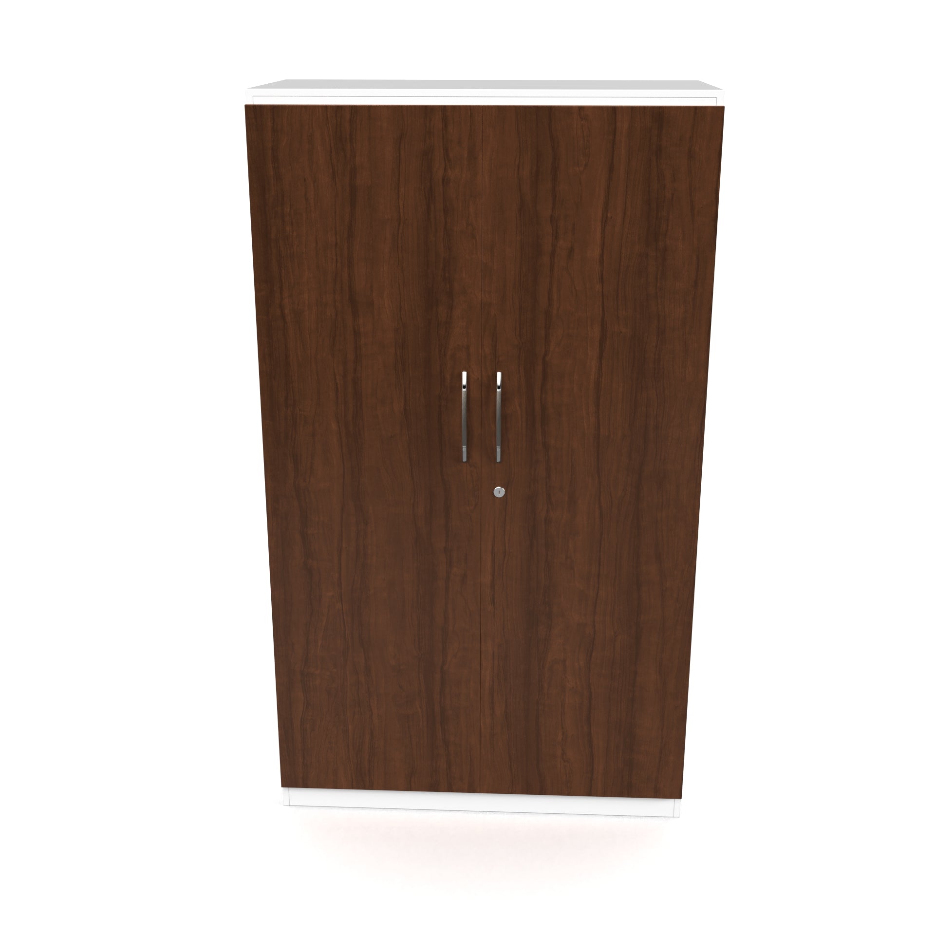 Zen 2 Door Wardrobe - Brazilian walnut and Frosty white - Neehv Home