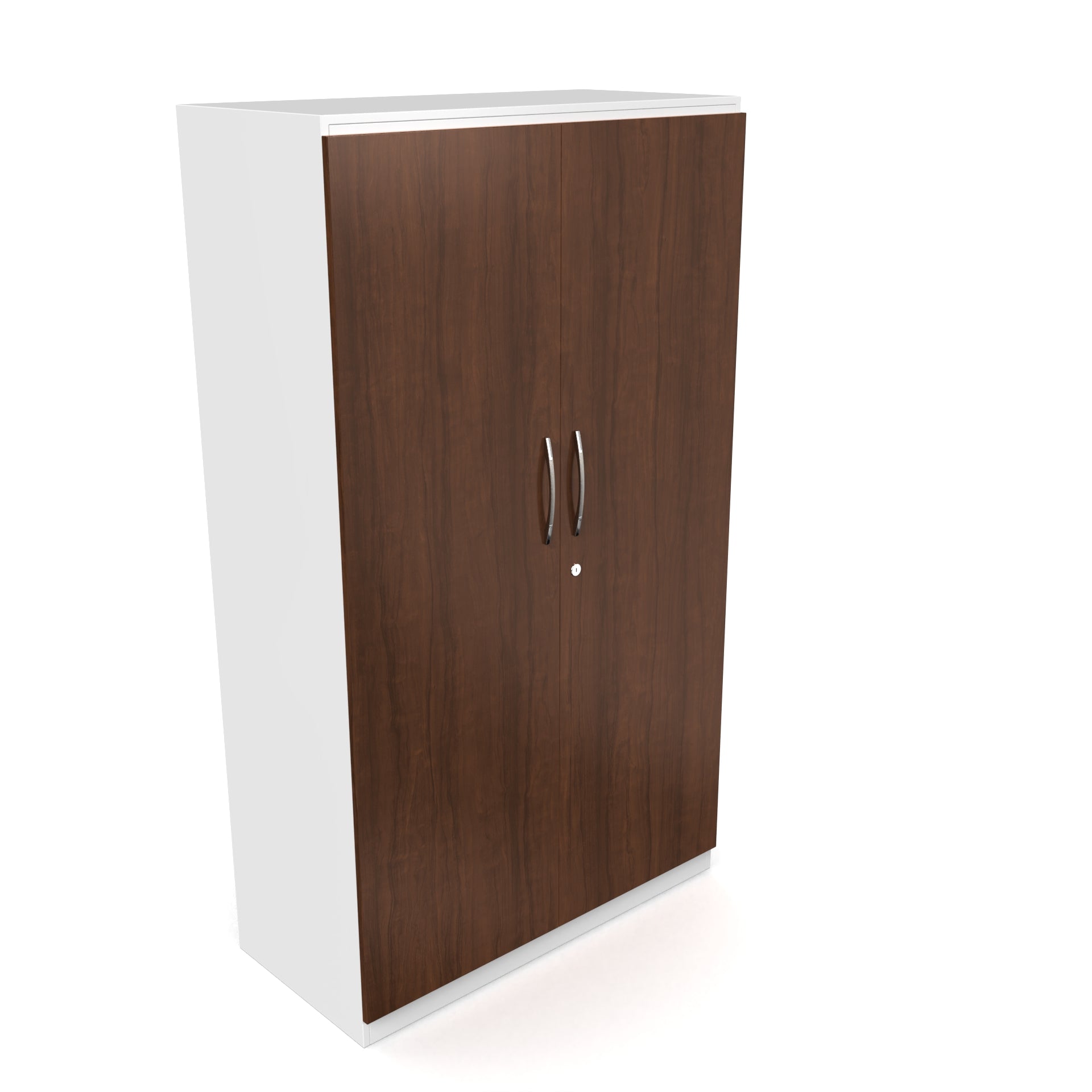 Zen 2 Door Wardrobe - Brazilian walnut and Frosty white - Neehv Home