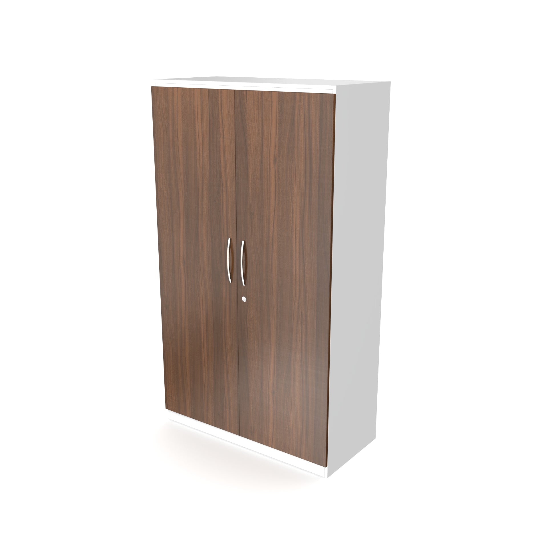 Harmony 2 Door Wardrobe - Classic Walnut and Frosty white - Neehv Home