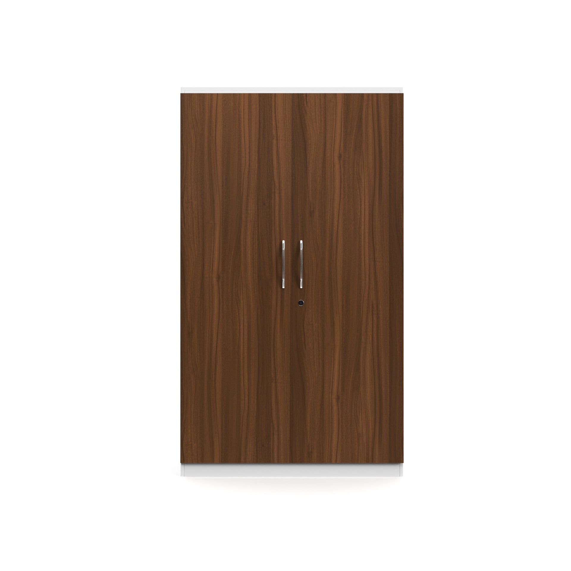 Harmony 2 Door Wardrobe - Classic Walnut and Frosty white - Neehv Home