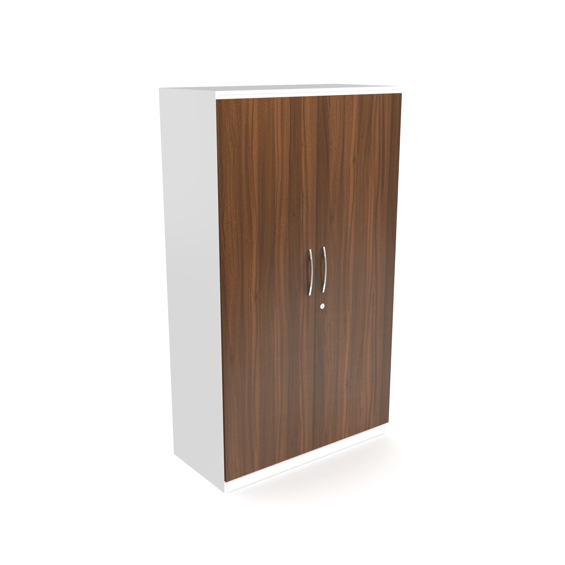 Harmony 2 Door Wardrobe - Classic Walnut and Frosty white - Neehv Home