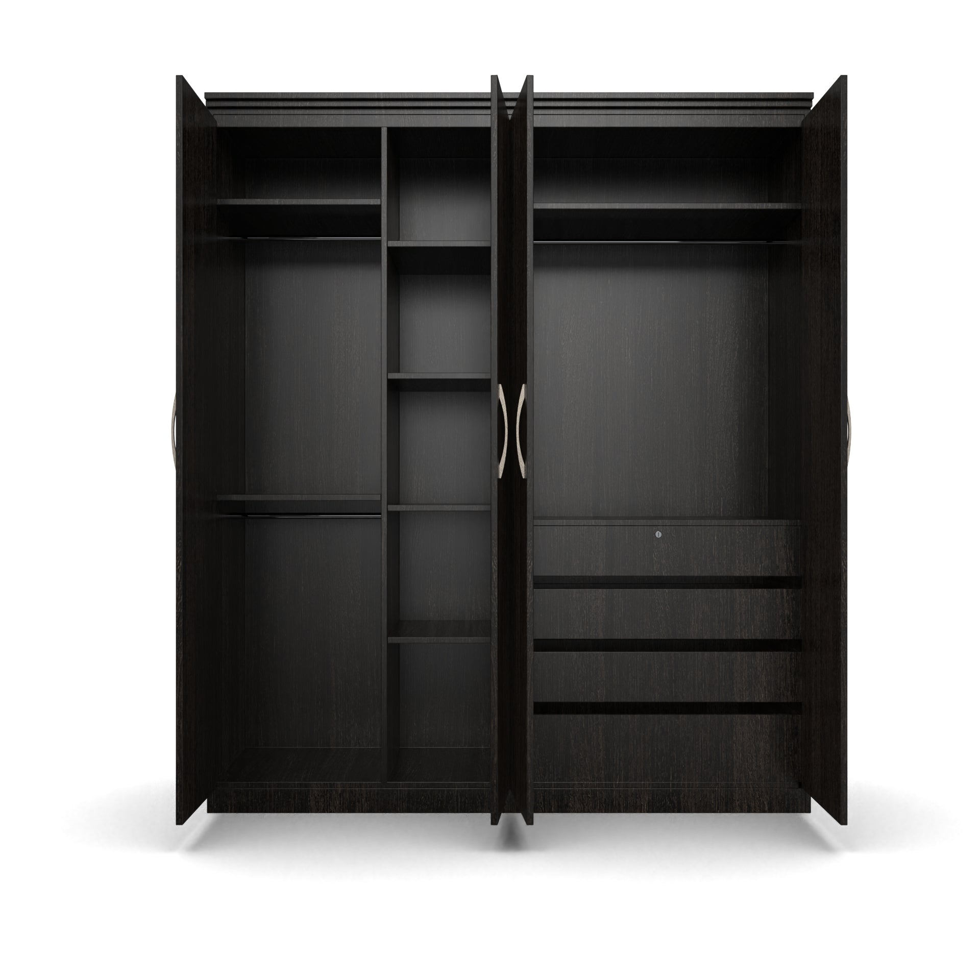 Oasis 4 Door Wardrobe - Wenge - Neehv Home