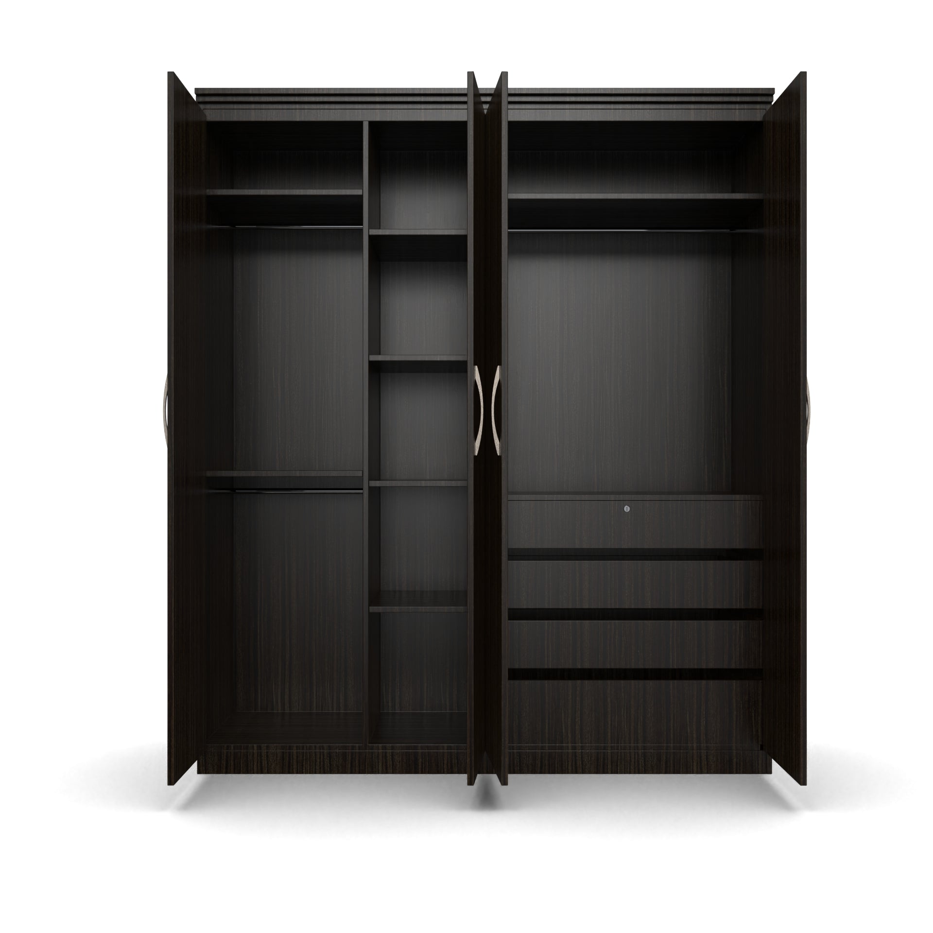 Oasis 4 Door Wardrobe - Thai teak - Neehv Home