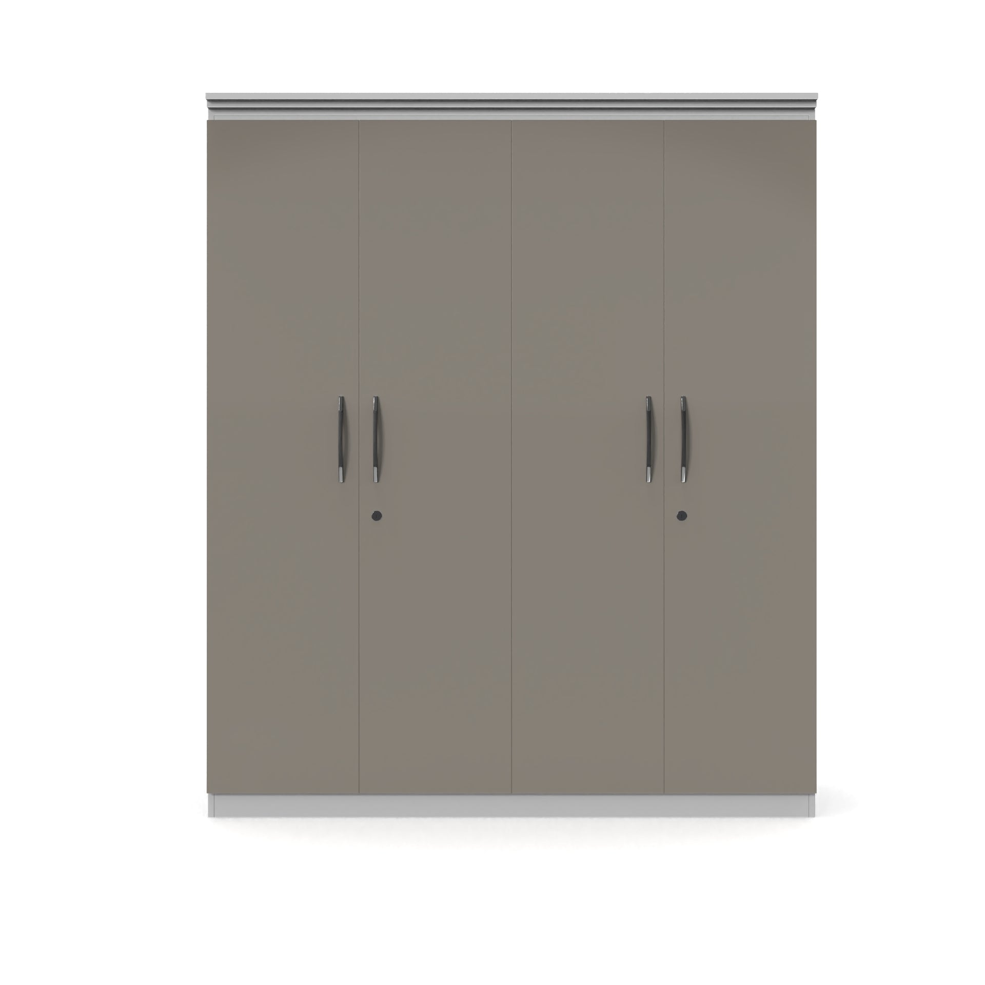 Oasis 4 Door Wardrobe - UV Pebble Beach and Frosty white - Neehv Home