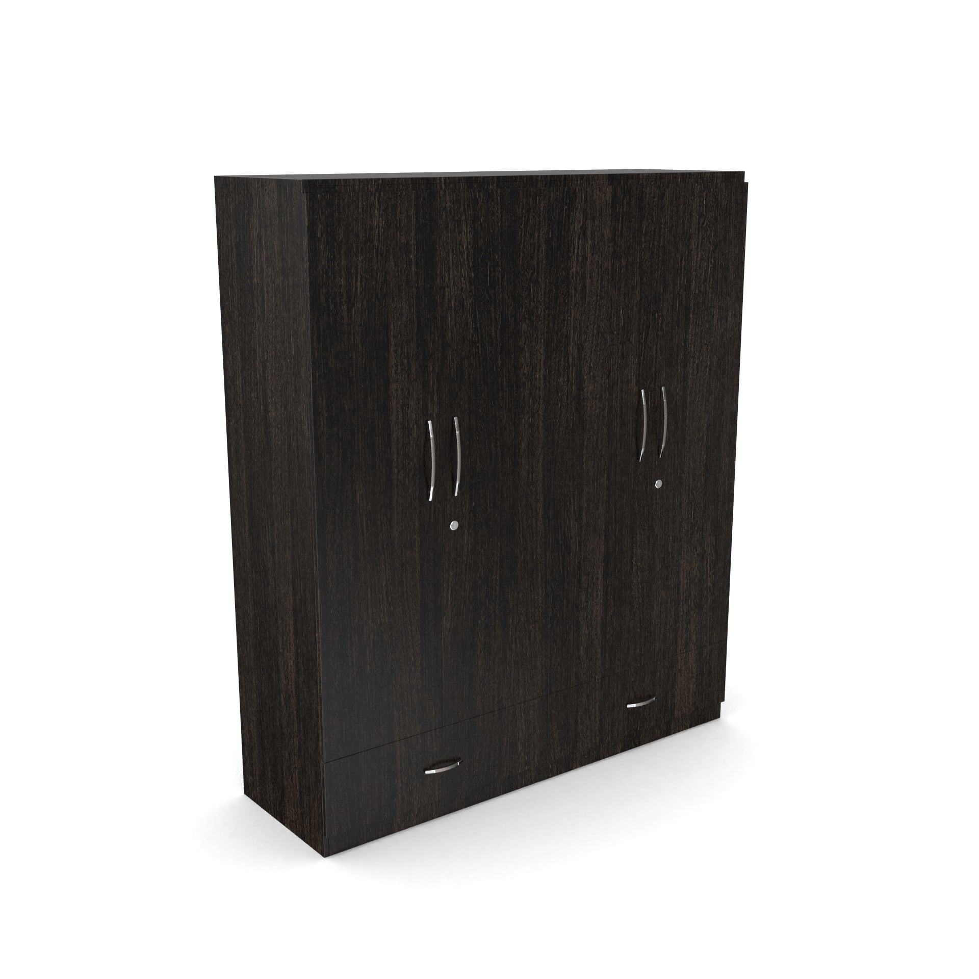 Astra 4 Door Wardrobe With Drawers - Wenge - Neehv Home