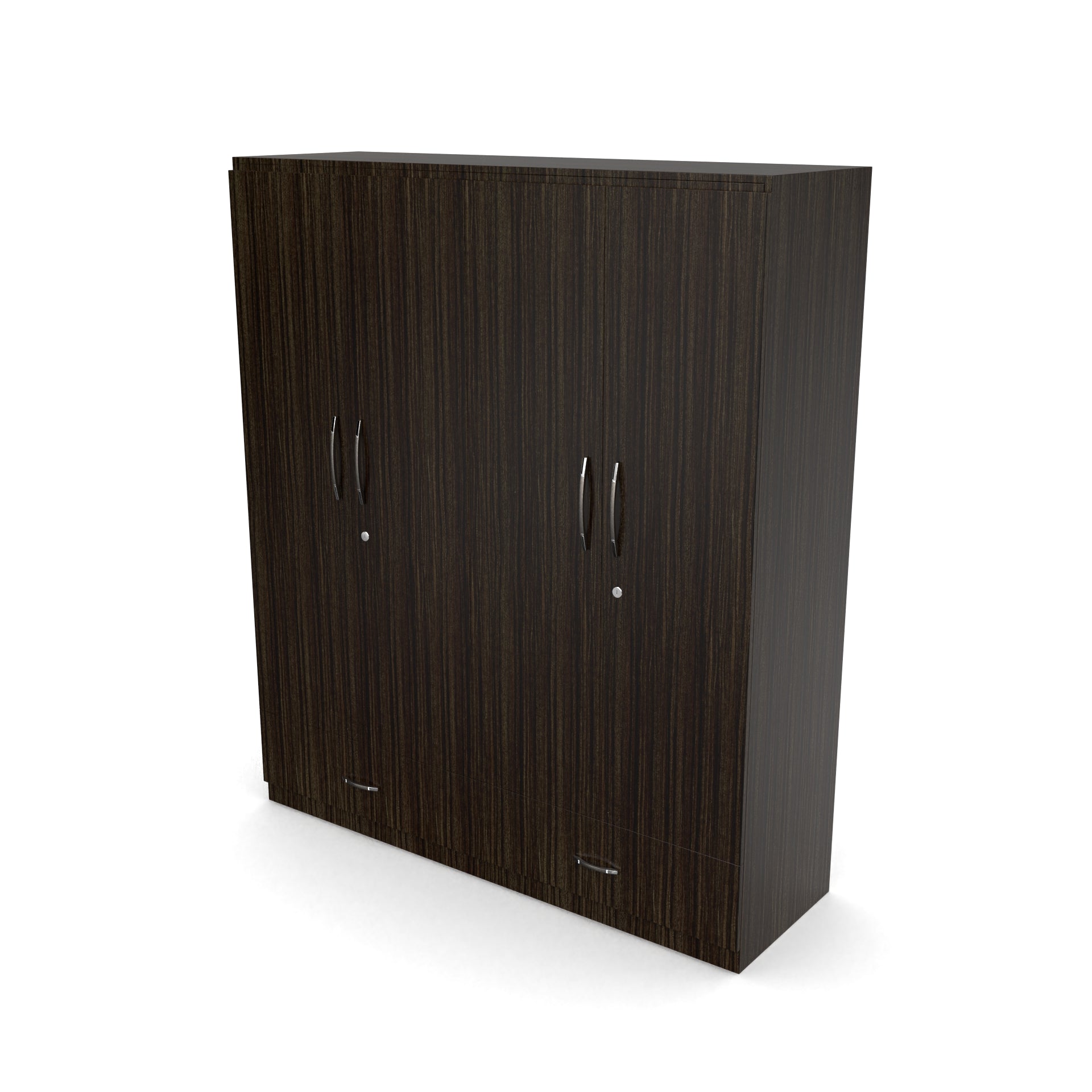 Astra 4 Door Wardrobe With Drawers - Thai teak - Neehv Home