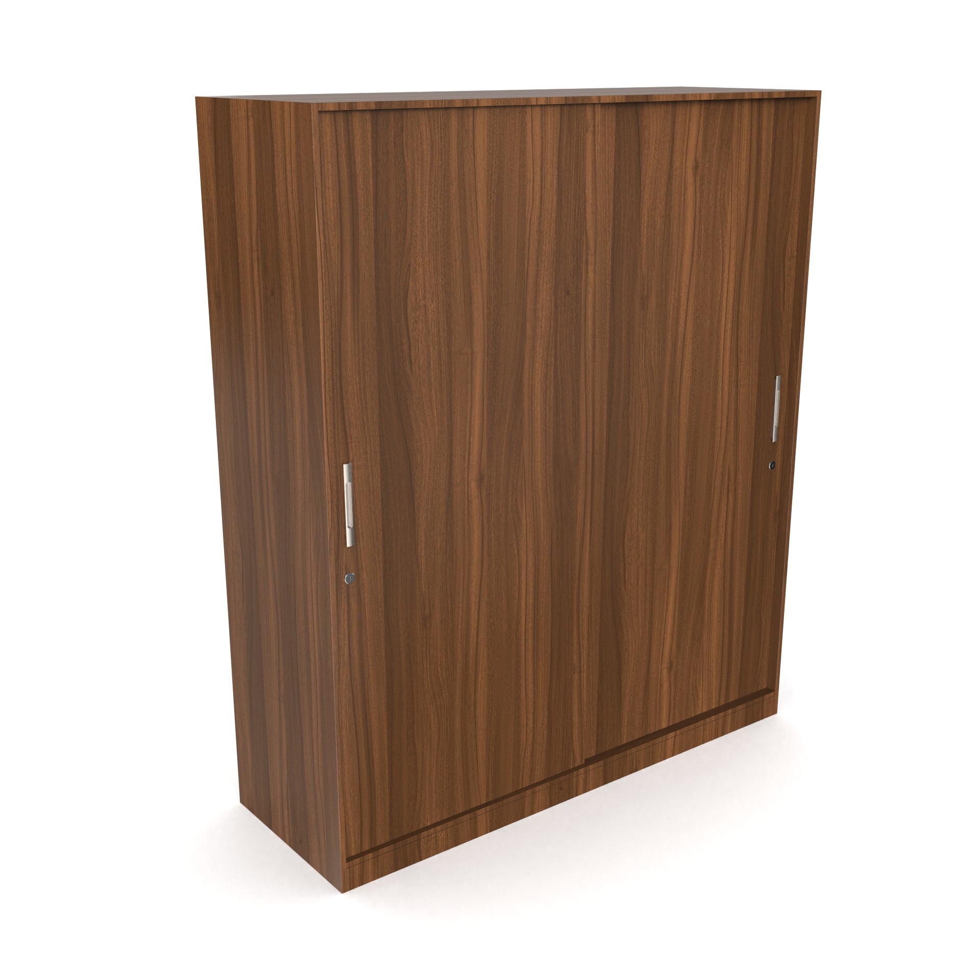 Santorini Sliding Door Wardrobe - Classic Walnut - Neehv Home