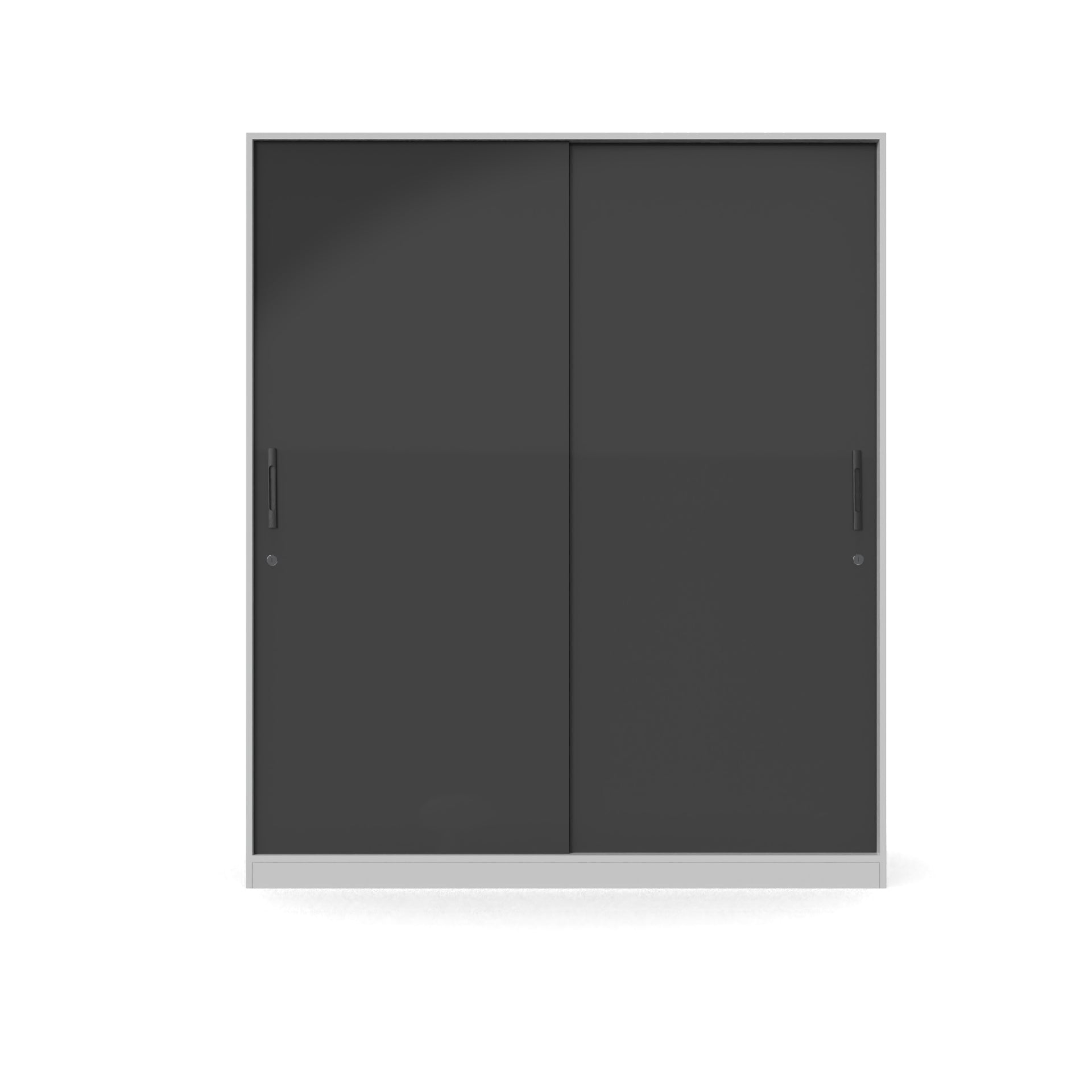 Santorini Sliding Door Wardrobe - UV Slate grey and Frosty white - Neehv Home