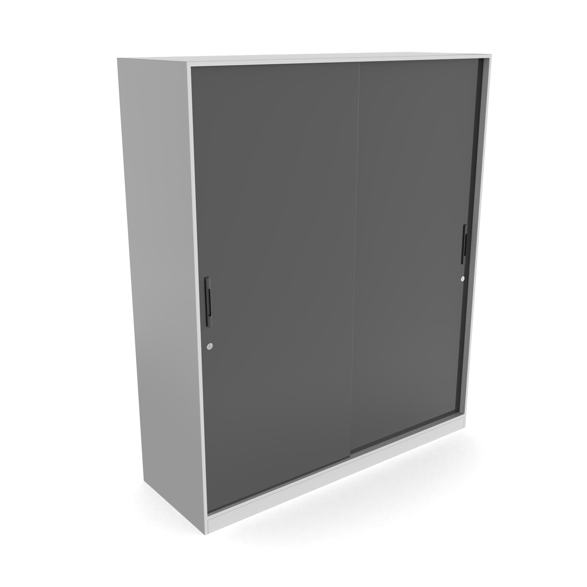 Santorini Sliding Door Wardrobe - UV Slate grey and Frosty white - Neehv Home