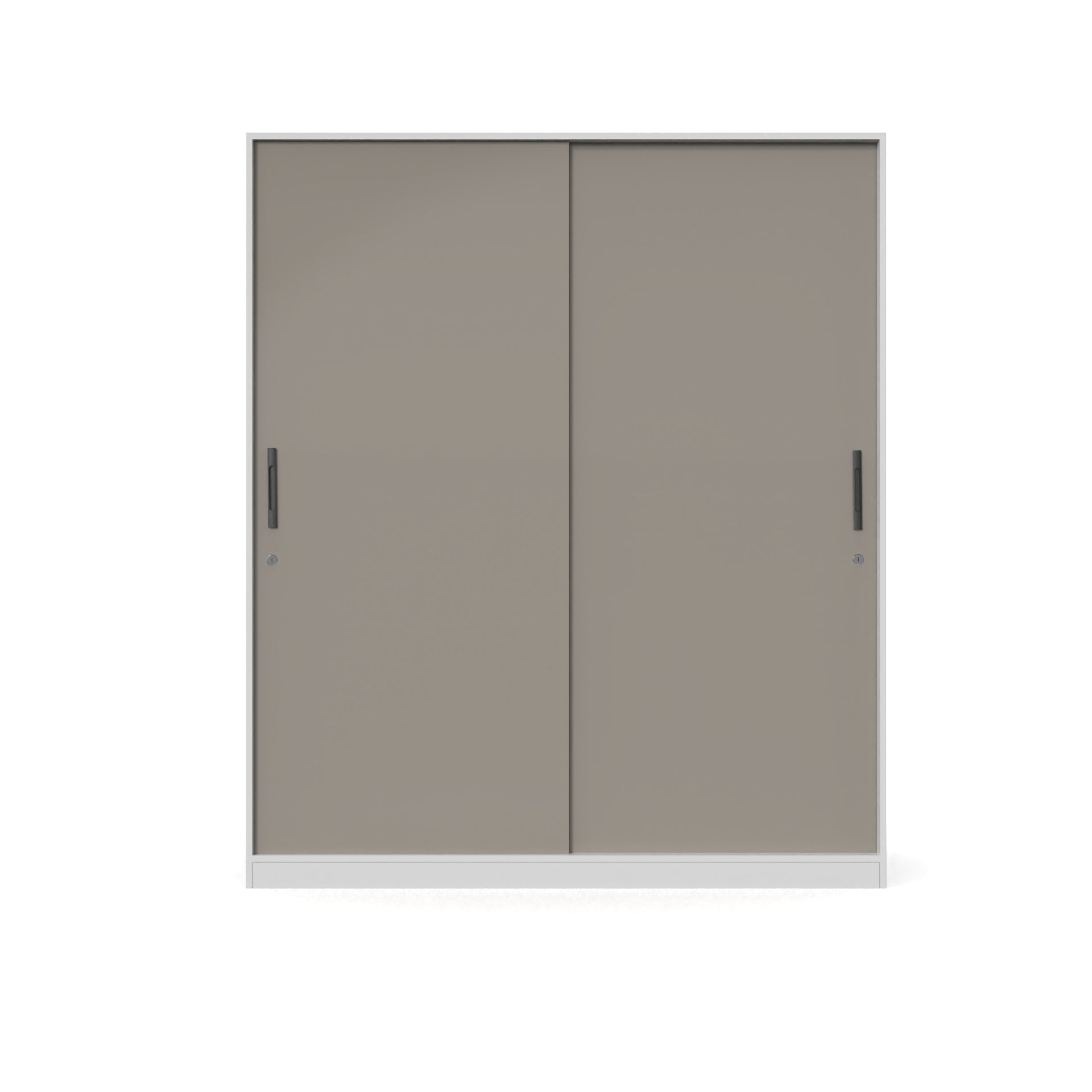 Santorini Sliding Door Wardrobe - UV Pebble Beach and Frosty white - Neehv Home