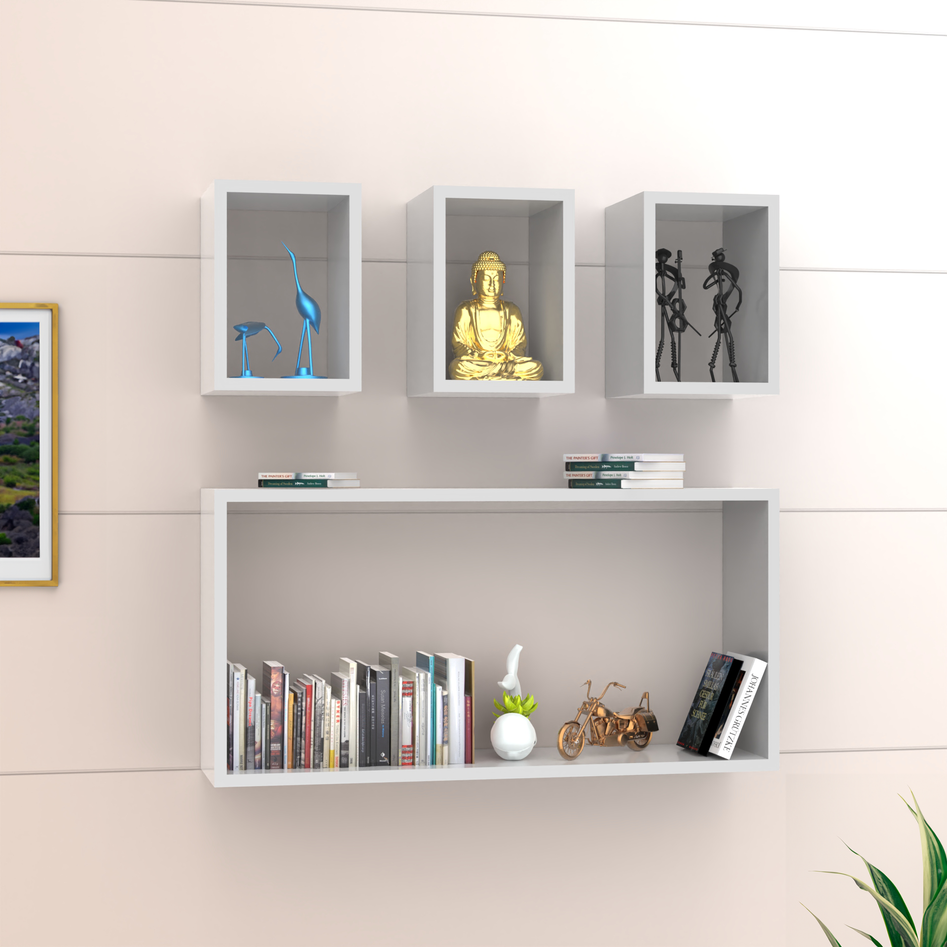 Dylan Floating Wall Shelf - Frosty White - Neehv Home