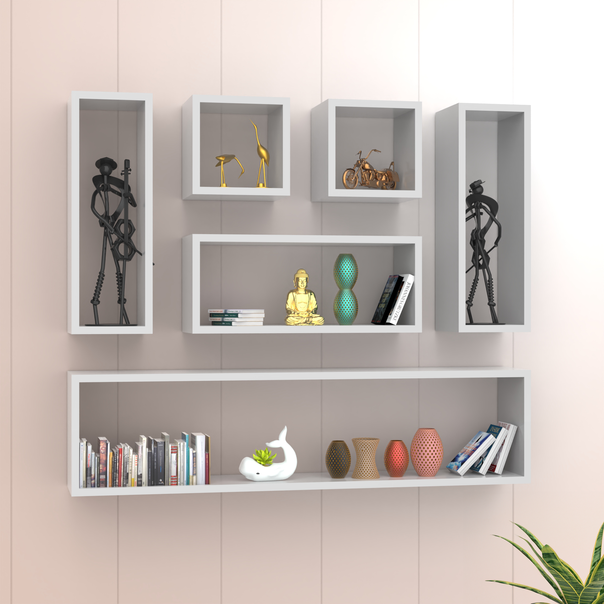 Dallas Wall Shelf - Frosty White - Neehv Home