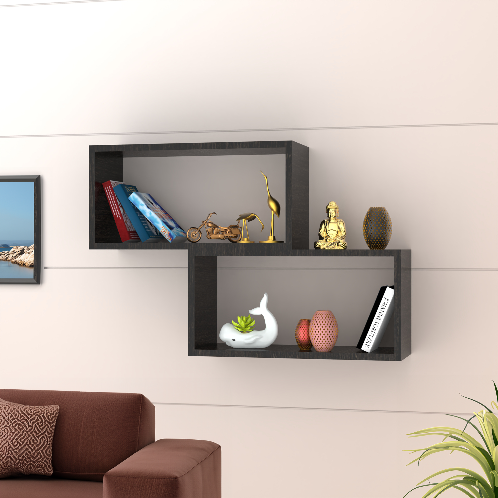 Canon Wall Shelf - Thai Teak - Neehv Home