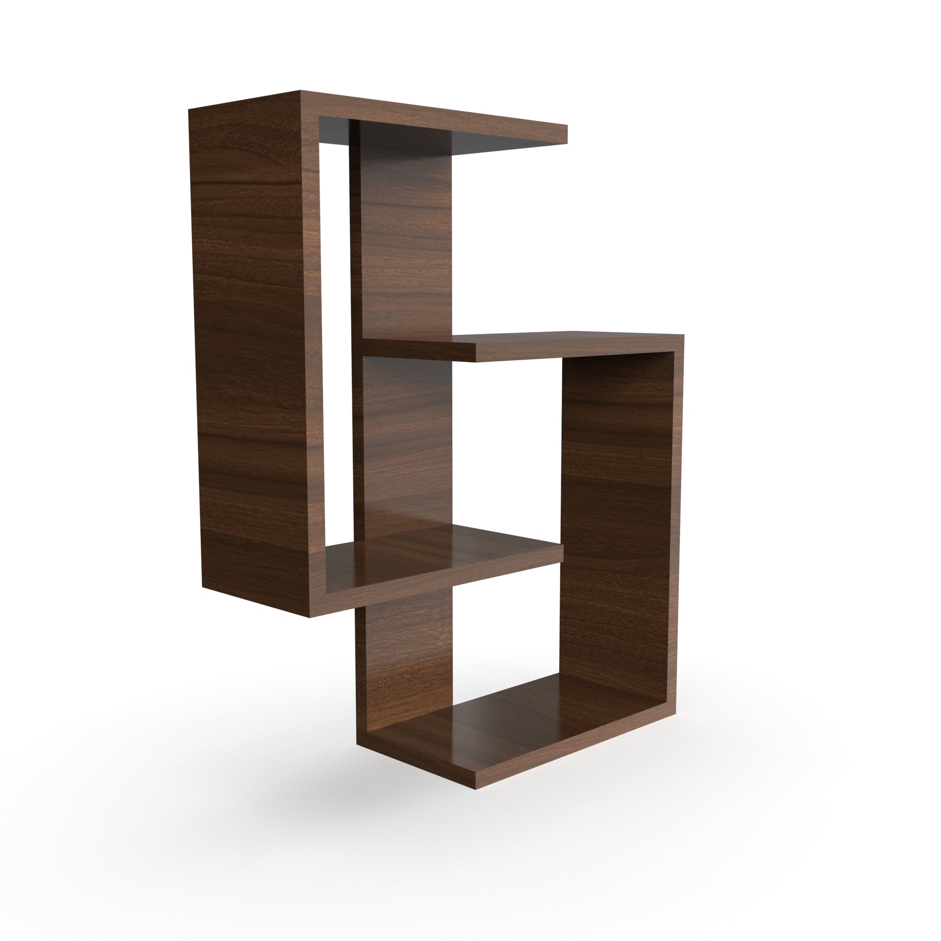 Alex Floating Wall Shelf - Classic Walnut - Neehv Home