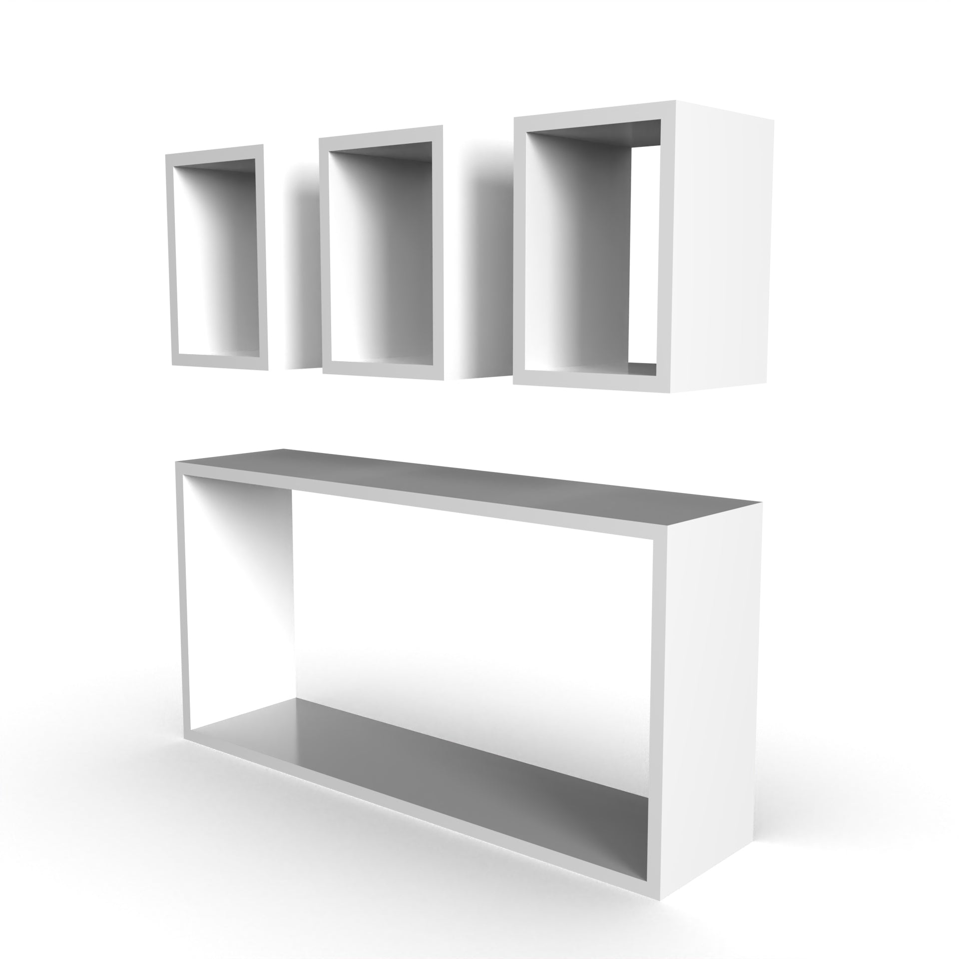 Dylan Floating Wall Shelf - Frosty White - Neehv Home