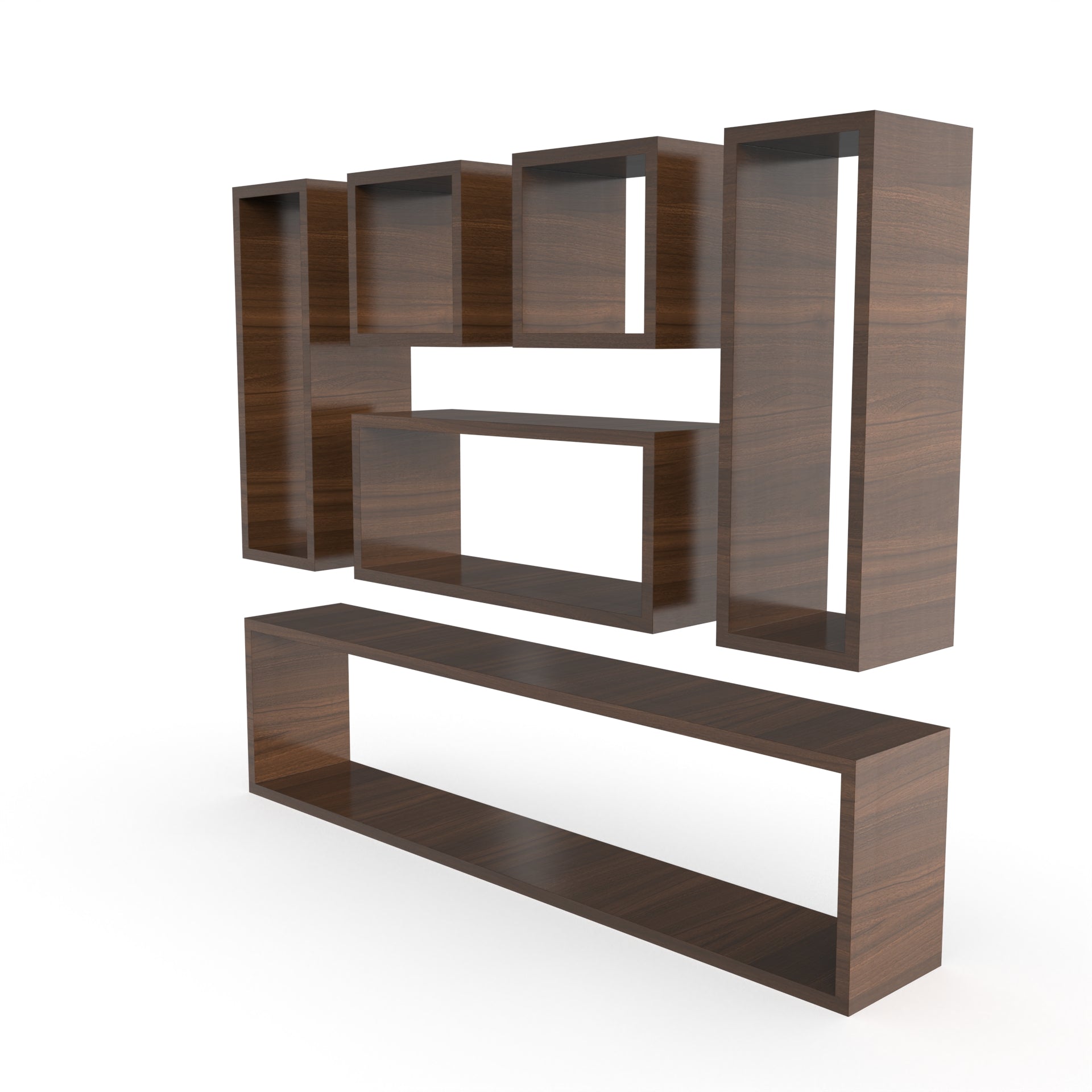 Dallas Wall Shelf - Classic Walnut - Neehv Home