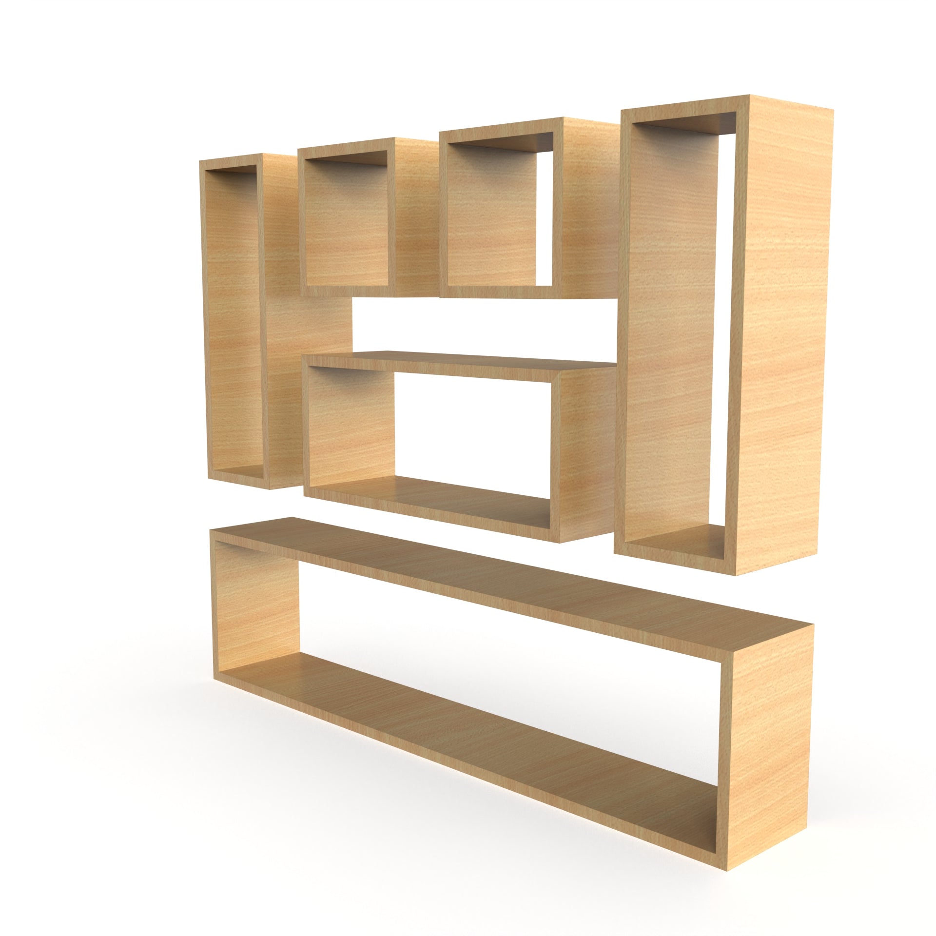 Dallas Wall Shelf - Bavarian Beech - Neehv Home