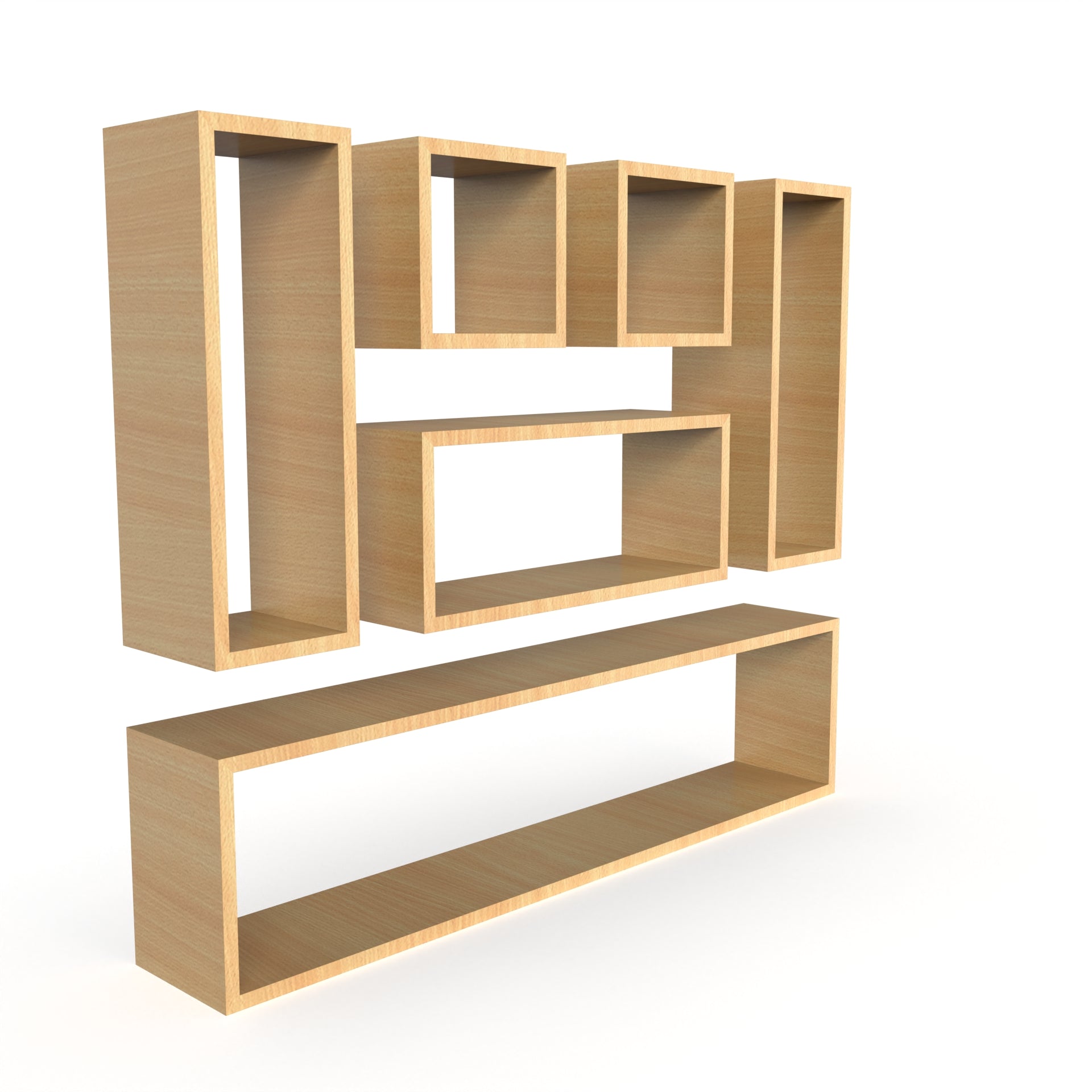 Dallas Wall Shelf - Bavarian Beech - Neehv Home