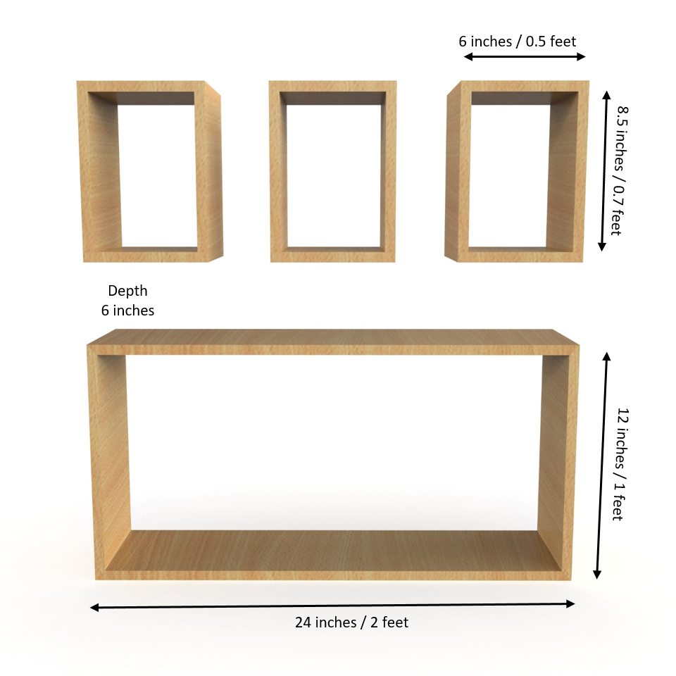 Dylan Floating Wall Shelf - Bavarian Beech - Neehv Home