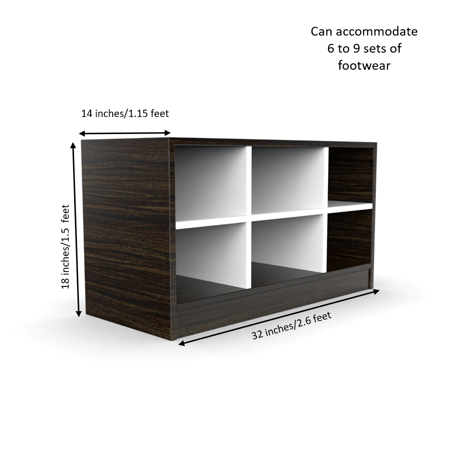 Index Shoe Rack - Thai teak and Frosty white - Neehv Home