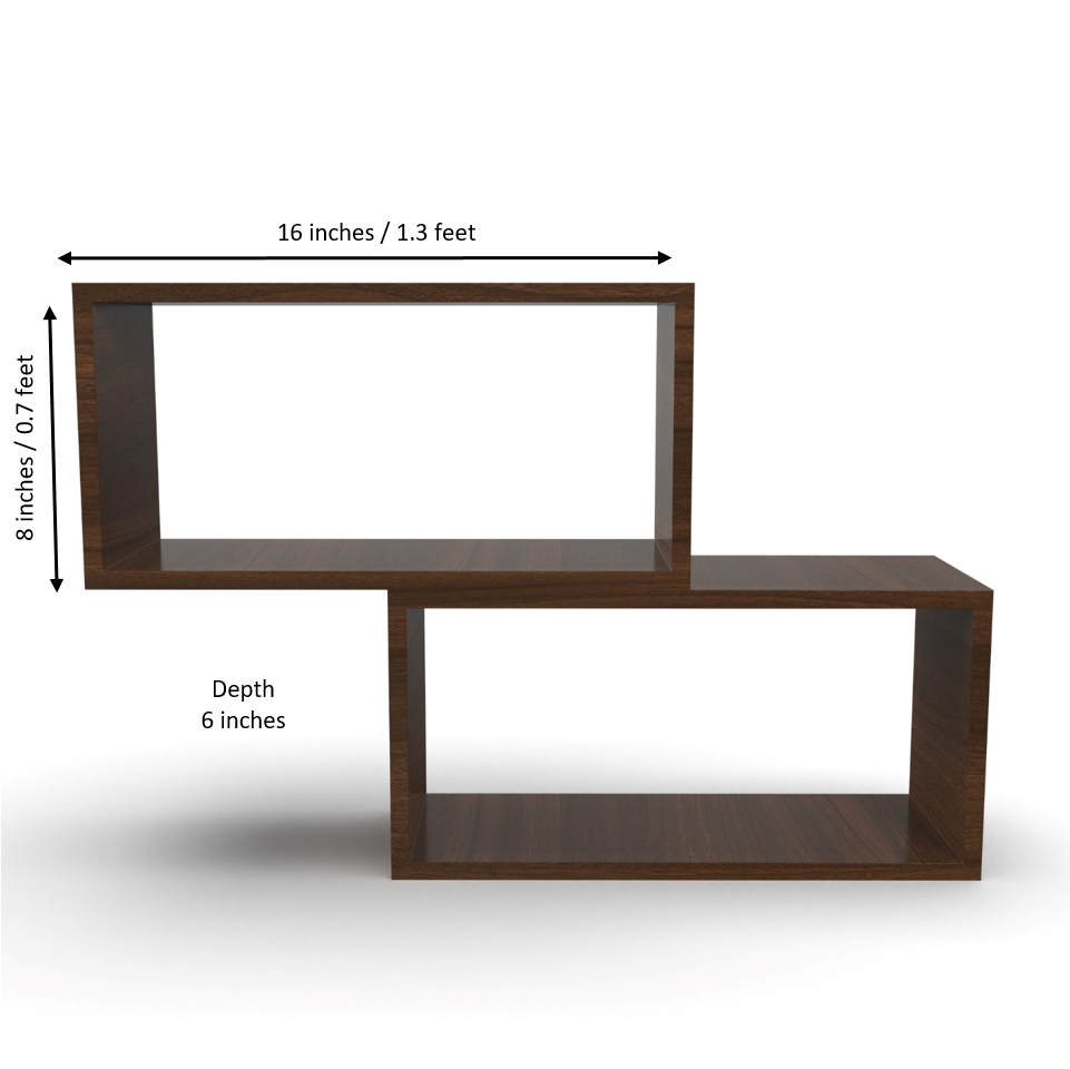 Canon Wall Shelf - Classic Walnut - Neehv Home