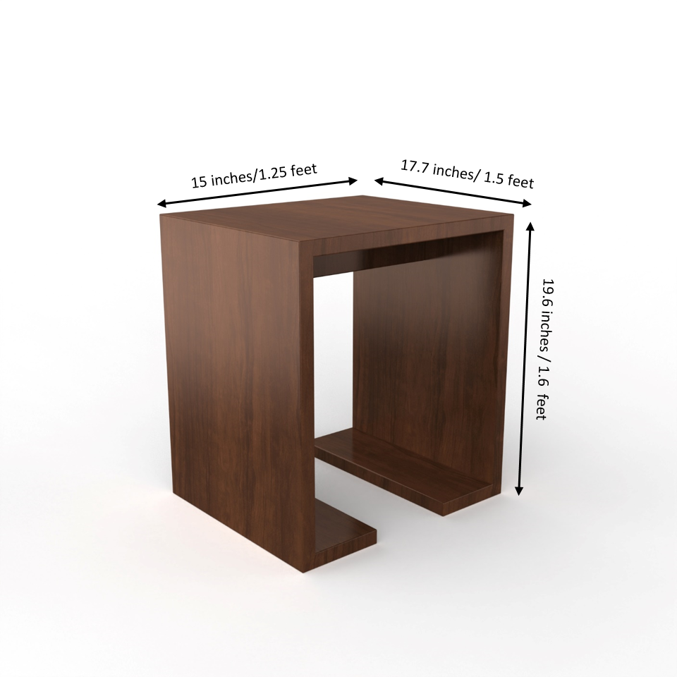 Isabella Side Table - Classic Walnut - Neehv Home