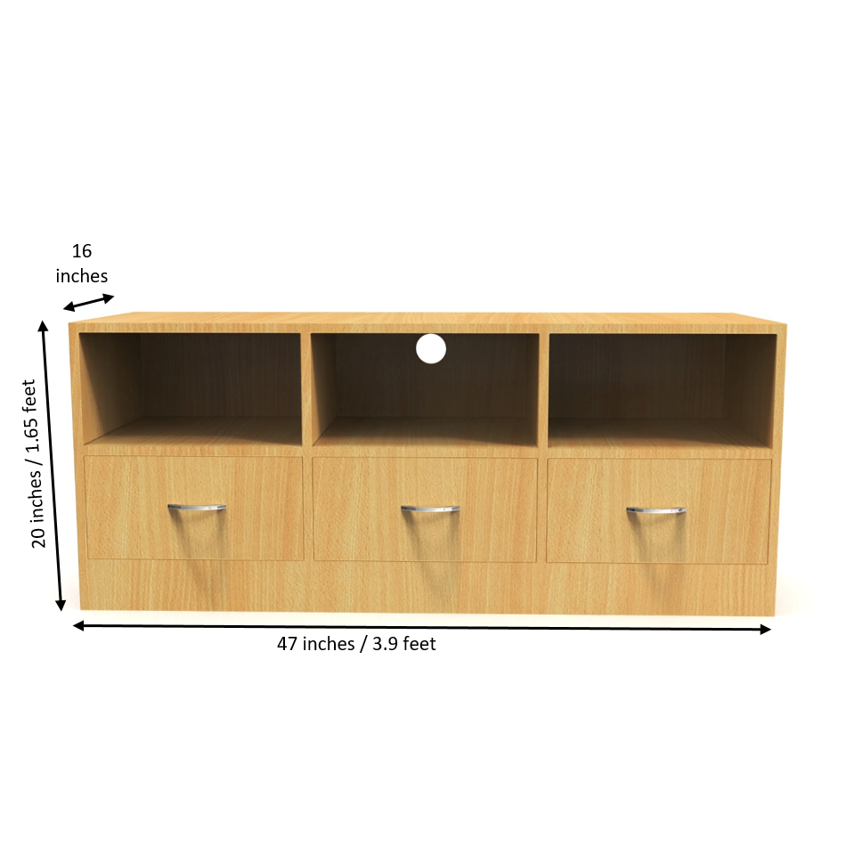 Radiance TV Unit - Bavarian Beech - Neehv Home