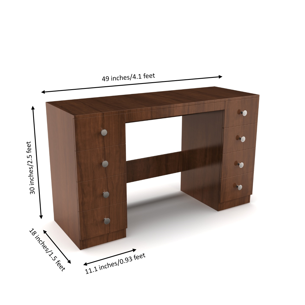 Anderson Study Table - Brazilian Walnut - Neehv Home