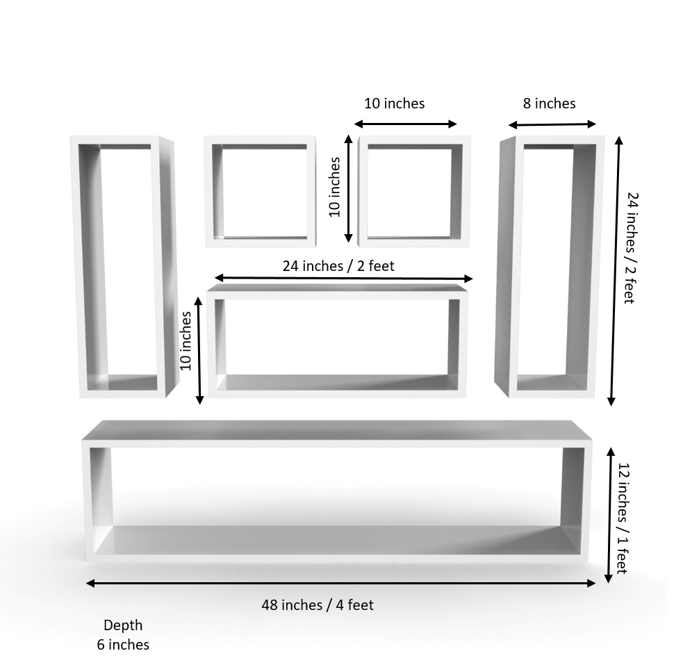 Dallas Wall Shelf - Frosty White - Neehv Home