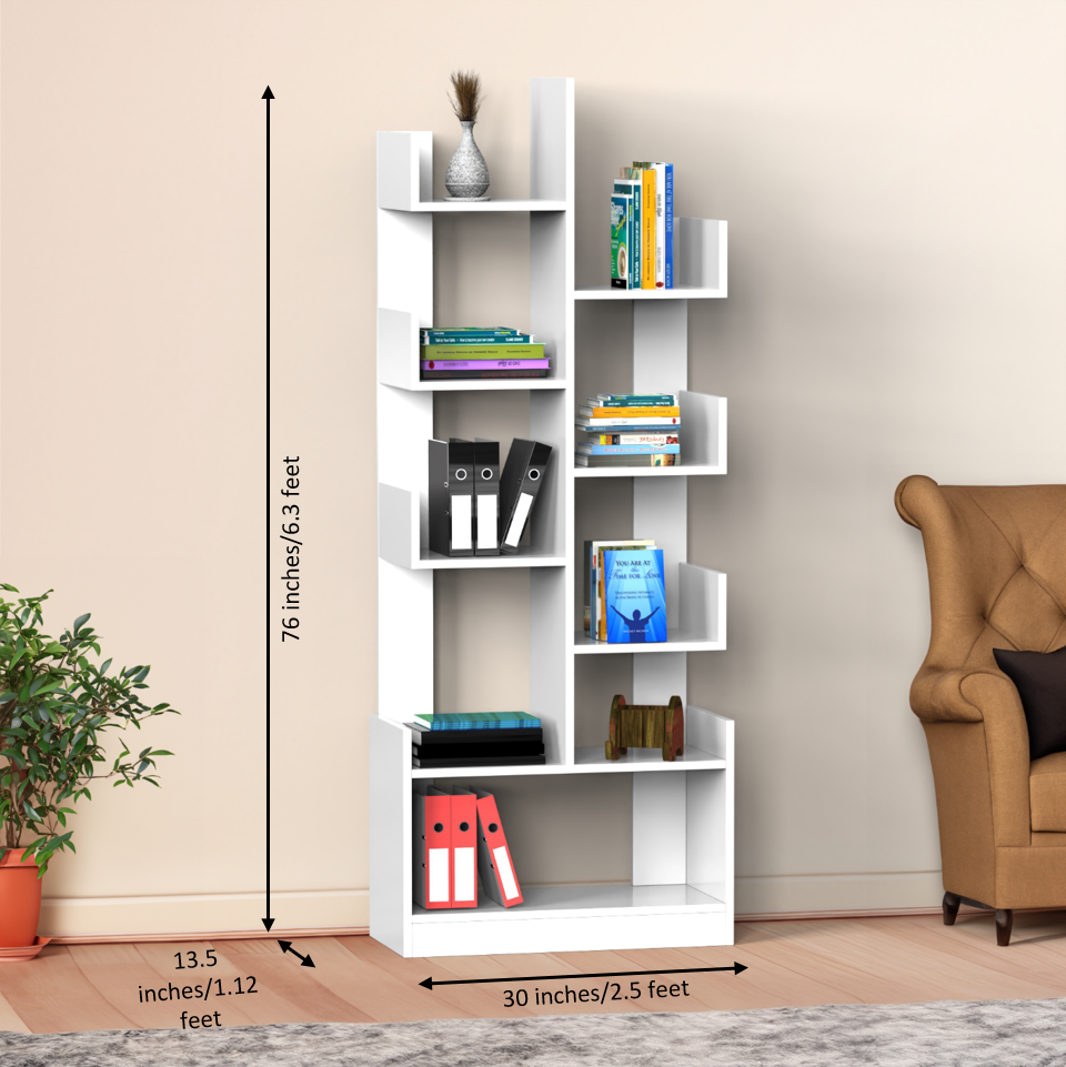 Cresta Tree Bookshelf - Frosty white - Neehv Home