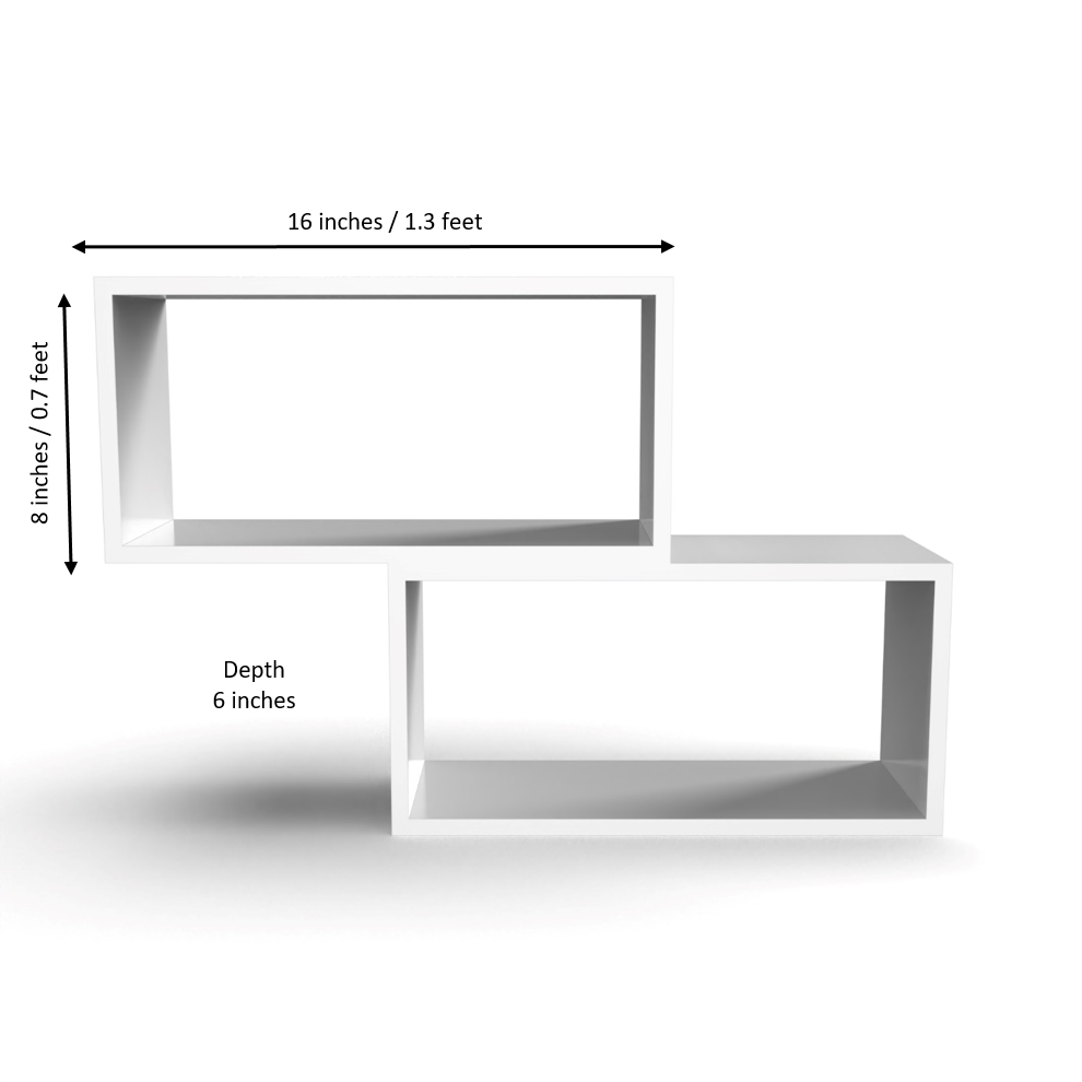 Canon Wall Shelf - Frosty White - Neehv Home