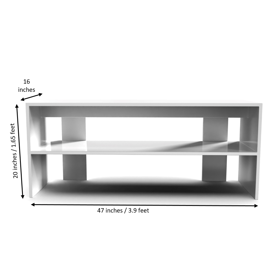 Pristine TV Unit - Frosty White - Neehv Home