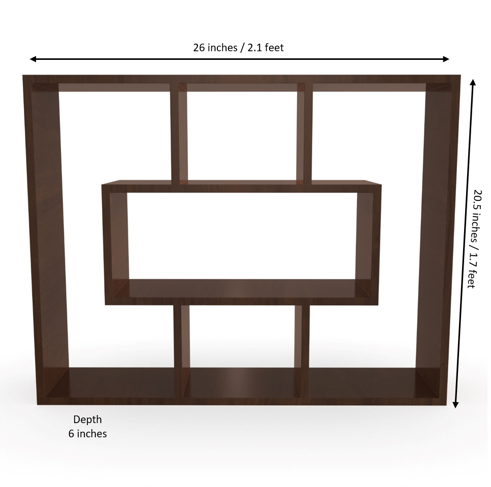 Harper Wall Shelf - Brazilian Walnut - Neehv Home